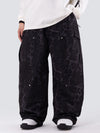 Pantalon de ski ample léopard double genou pour homme