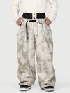 Pantalon de neige ample OG pour homme, style urbain, inspiré des vêtements de travail, avec rivets apparents et coupe large.
