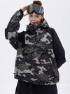 Veste de snowboard bomber camouflage Mountain Freestyle pour femme avec poche cargo