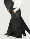 Pantalon de neige extra ample Wild Motion pour homme, avec poches cargo réfléchissantes.