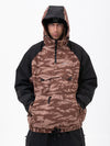 Veste de snowboard bomber camouflage Mountain Freestyle pour homme avec poche cargo