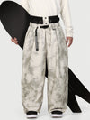 Pantalon de neige ample OG pour homme, style urbain, inspiré des vêtements de travail, avec rivets apparents et coupe large.
