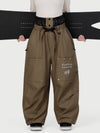 Pantalon de ski cargo utilitaire Camden Punk Rivet Street pour femme – Coupe ample et décontractée