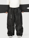 Pantalon de neige extra ample Wild Motion pour homme, avec poches cargo réfléchissantes.