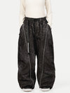 Pantalon de neige extra ample avec poches cargo réfléchissantes Wild Motion pour femme