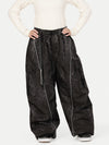 Pantalon de neige extra ample avec poches cargo réfléchissantes Wild Motion pour femme