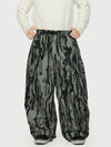 Pantalon de neige extra ample Wild Motion pour homme, avec poches cargo réfléchissantes.