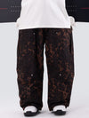 Pantalon de ski ample léopard double genou pour homme