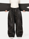 Pantalon de neige extra ample avec poches cargo réfléchissantes Wild Motion pour femme