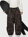 Pantalon de neige extra ample Wild Motion pour homme, avec poches cargo réfléchissantes.