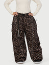 Pantalon de neige extra ample avec poches cargo réfléchissantes Wild Motion pour femme