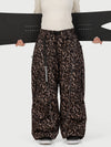 Pantalon de neige extra ample avec poches cargo réfléchissantes Wild Motion pour femme