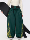 Pantalon de jogging ample pour femme, style jogging, avec empiècements et bandes réfléchissantes, style graffiti, couleur Hyper Flux.