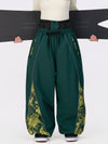 Pantalon de jogging ample pour femme, style jogging, avec empiècements et bandes réfléchissantes, style graffiti, couleur Hyper Flux.