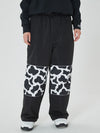 Pantalon de ski cargo Swaggy pour homme avec empiècements réfléchissants aux genoux