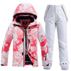 Ensemble veste et pantalon de ski camouflage rose Arctic Queen pour femme