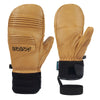 Gants et moufles de snowboard Gsou Snow en cuir de chèvre pour femmes, adaptés à toutes les conditions météorologiques