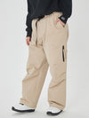 Pantalon de ski ample Prime Mountain pour femme avec deux poches cargo latérales