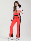 Combinaison de ski une pièce Gsou Snow Chic Iconic à bordure en fausse fourrure pour femme