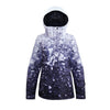 Combinaison de snowboard d'hiver imperméable à imprimé coloré SMN Mountain Freeze pour femme