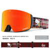 Lunettes de ski emblématiques unisexes Nandn respectueuses des animaux