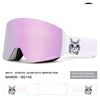 Lunettes de ski emblématiques unisexes Nandn respectueuses des animaux