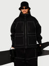 Veste de ski UrbanCraft Street Utility Freestyle pour femme – Capuche réfléchissante et design inspiré des vêtements de travail