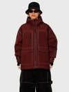 Veste de ski UrbanCraft Street Utility Freestyle pour femme – Capuche réfléchissante et design inspiré des vêtements de travail