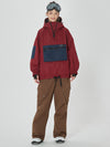 Veste bomber ample d'hiver pour femme avec poches cargo stylées et pantalon de snowboard