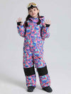 Combinaisons de ski une pièce pour filles et garçons sur le thème des animaux
