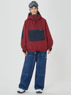 Combinaison de snowboard ample pour femme, style freeride.
