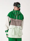 Veste anorak d'hiver unisexe réfléchissante et colorée pour femme et snowboard Vector