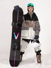 Veste anorak d'hiver unisexe réfléchissante et colorée pour femme et snowboard Vector