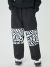 Pantalon de ski cargo Swaggy pour homme avec empiècements réfléchissants aux genoux