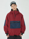 Veste bomber d'hiver ample pour homme, style snowboard, avec grande poche cargo.