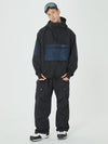 Veste bomber d'hiver ample pour homme avec poches cargo stylées et pantalon de snowboard