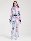 Combinaison de ski Gsou Snow Classic pour femme, coupe évasée et ceinturée