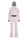 Combinaison de ski une pièce Gsou Snow Classic pour femme, coupe évasée et ceinture