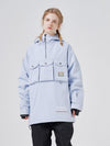 Veste de ski RARWWAR 3 Cargo pour homme, poches Pow Line, demi-zip