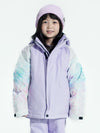 Veste de neige isolante d'hiver colorée pour fille (illustration vectorielle)