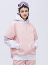 Sweat à capuche imperméable Northfeel Moonlight pour femme, réfléchissant noir et blanc, idéal pour la neige