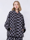 Veste de snowboard coach à damier RARWAR pour homme