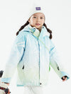 Veste de neige isolante d'hiver colorée pour fille (illustration vectorielle)