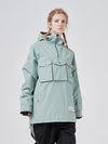 Veste de ski RARWWAR 3 Cargo Pow Line pour femme, poches et demi-fermeture éclair