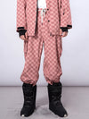 Pantalon de snowboard à damier RARWAR pour homme