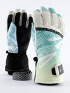 Gants de neige d'hiver colorés pour femmes et unisexes Vector
