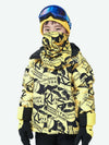 Veste de neige isolante d'hiver colorée pour fille (illustration vectorielle)