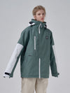 Parka d'hiver RARWWAR Powder Space à manches colorblock pour femme