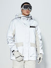 Veste de neige à blocs de couleur réfléchissants Vector Winter Invitation pour femmes