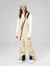 Salopette de ski Searipe pour femme, fermeture éclair oblique, col rond